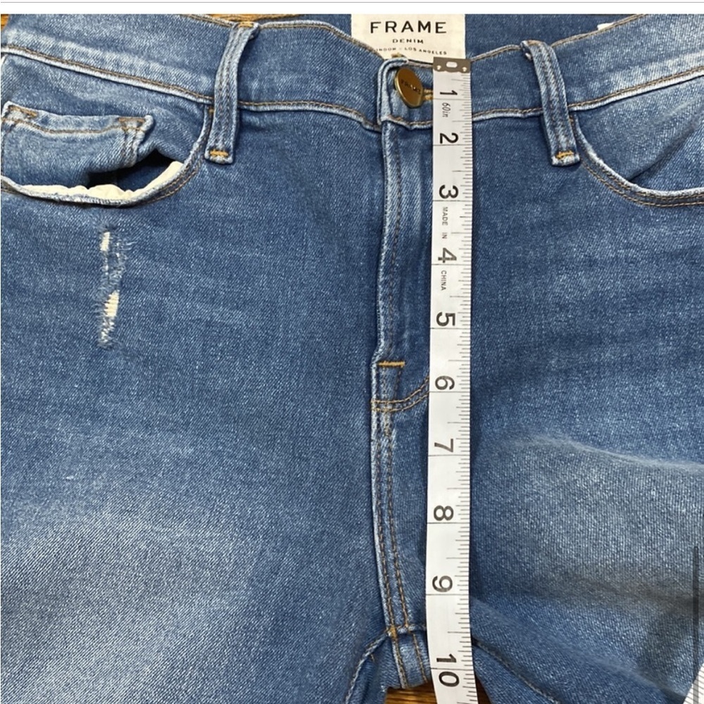 Frame Denim Le Skinny De Jeanne Skinny Crop Jean - Sz29 EUC-Distressed raw hem☀️ - Picture 14 of 16